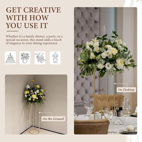 3PCS Cylinder Stands for party, Elegant Rose Gold Metal Round Stand | Display Stand Tables Cake Stand for Vases Party Weddings Birthday Backdrop Decorations in Saudi Arabia