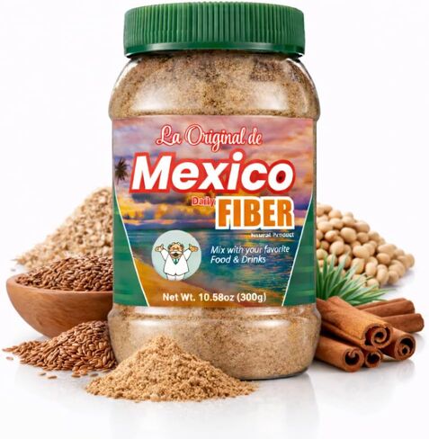 La Original de Mexico Daily Fiber Powder 300g (10.58 oz) – Natural Plant-Based – Easy Mix Fiber for Drinks, Smoothies & Food – Non-GMO & Additive Free in Kuwait