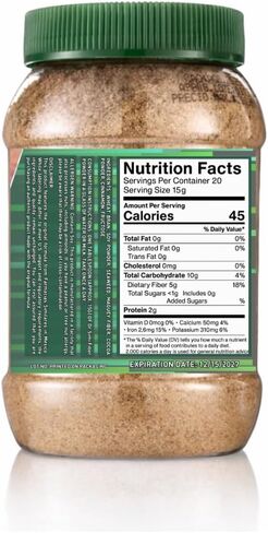 La Original de Mexico Daily Fiber Powder 300g (10.58 oz) – Natural Plant-Based – Easy Mix Fiber for Drinks, Smoothies & Food – Non-GMO & Additive Free in Kuwait