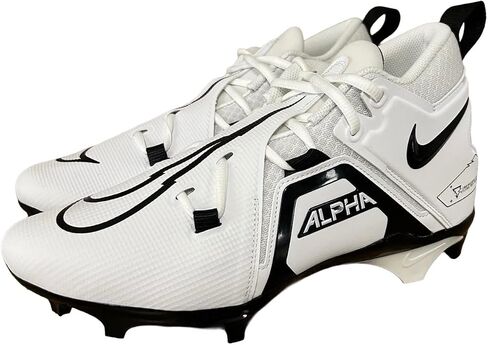 حذاء كرة القدم Nike Alpha Menace Pro 3 Mid للرجال باللون الأبيض والأسود CT6649-100 مقاس 14.5 متوسط ​​أمريكي in Kuwait