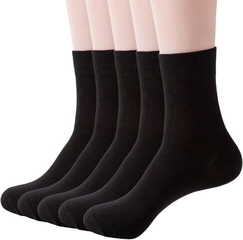 Josnown Womens Cotton Socks Thin Above Ankle Crew Socks for Women Girls Clothes 5 Pairs in Saudi Arabia