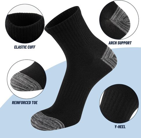 eallco 9 Pairs Mens Ankle Socks Quarter Thin Half Mini Crew Casual Socks for Men in Saudi Arabia