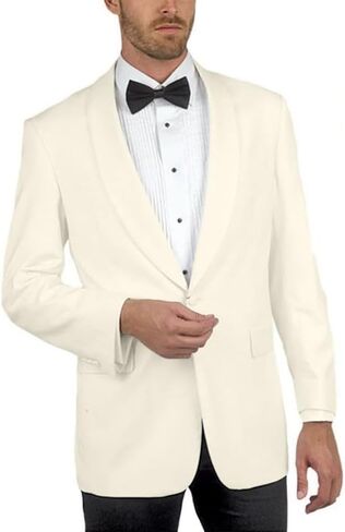 Adam Baker Men's Modern Fit Shawl Collar One Button Dinner Jacket in Kuwait