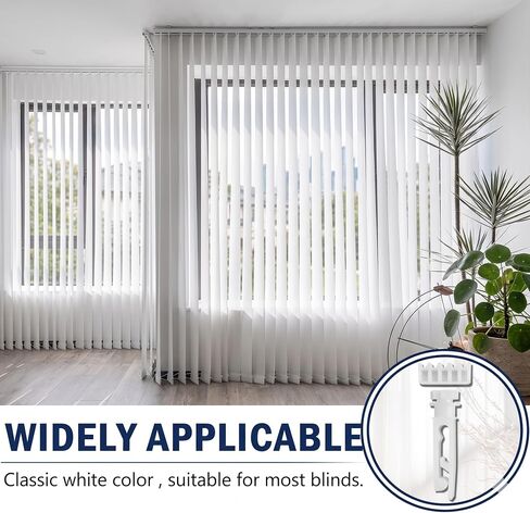 12/24 Pcs Vertical Blind Stem Replacement - White Plastic Carrier Repair Parts for Window Blinds - Capable of Fixing Broken Slats & Headrail Track Fasteners (12) in Kuwait