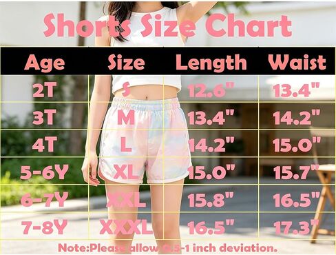 Toddler Girls Shorts Back to School Dance Under Dress Girls Pants 2-8Y in Saudi Arabia