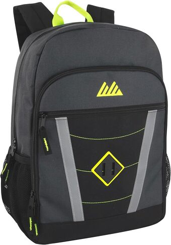 Summit Ridge 24 Pack Bulk Reflective Backpacks with Pockets, 17" Backpacks for Homeless Adults, Nonprofit (Male Colors Pack) in Saudi Arabia