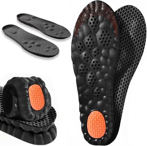 2026 New Steppers Insoles for Men Women, 4D Cloud Memory Foam Shoe Insoles Super Soft Anti-Fatigue, Arch Support for Pain Relief, Work Boot Insoles for Shock Absorbing Inserts (M10-10.5/W11-11.5) in Saudi Arabia
