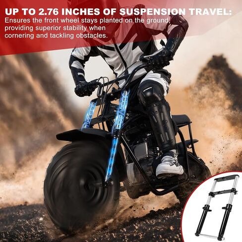 Oryxearth Mini Bike Front Forks Suspension, Universal Minibike Shock Absorber, Compatible with Coleman B100, Monster (Mega) Moto MM-B80 MM-B105, FRP GMB100, XtremepowerUS 99cc, Motovox 80cc 105cc in Saudi Arabia