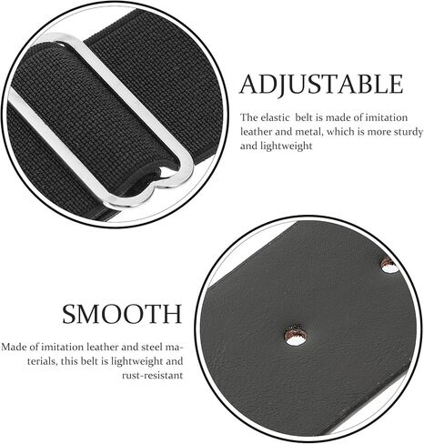 Baseball Belt for Men and Youth Black Elastic Pu Softball Belt with Adjustable Stretch Waist for Outdoor Team Activities in Kuwait