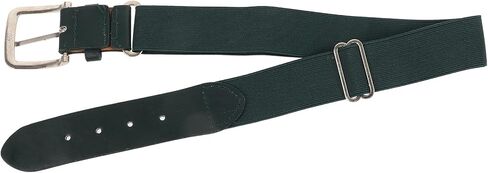 BESPORTBLE Elastic Baseball Belt for Youth and Adults Adjustable Sports Belt with Faux Leather for Outdoor Baseball and Softball Players Dark Green in Kuwait