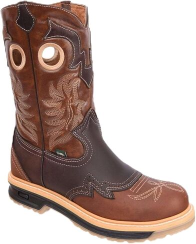 Diamond Bull Men’s Genuine Leather Western Work Boot –,Soft Toe,Composite Toe, Oil & Slip Resistant Outsole, Shock Absorbing Sole, Safety, Ranching,Farming Boot in Kuwait