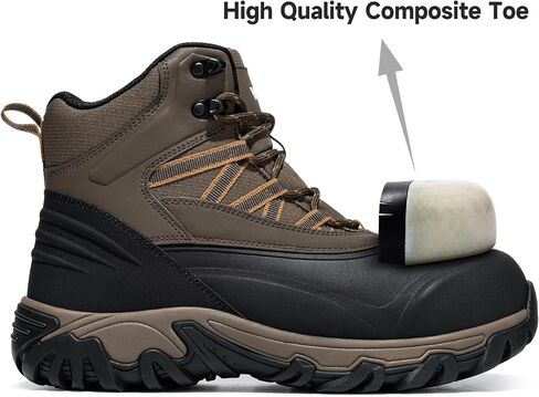 Work Boots for Men Composite Toe Safety Boots Antistatic Tactical Boots Construction Safty Shoes in Kuwait