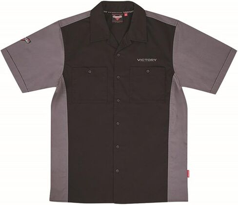 Victory Motorcycle New OEM Men's Black Logo FC Bowling Shirt, Small, 286797502 in Kuwait