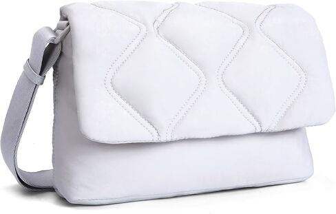 Lightweight Crossbody Bags for Women Daily/Travel, Quilted Puffy Purse with Adjustable Strap, Shoulder Handbags in Kuwait