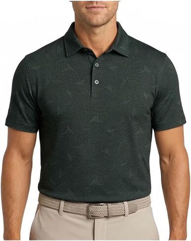 Greg Norman Men's Performance Golf Polo Shirt, Moisture Wicking PlayDry, Lightweight Breathable Short Sleeve in Kuwait