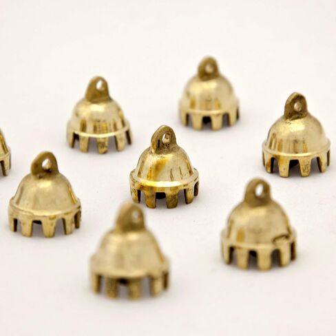 Dozen Mini Brass Claw Bells (.8"-1" H), Camel Bells for Jewelry, Clothing, Curtains, Decorative Accent, Chimes in Kuwait