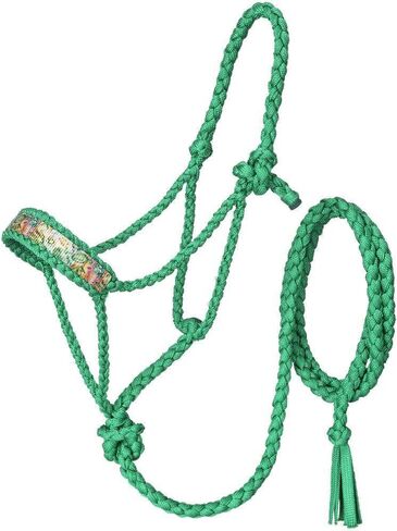 Coolhorse Tough 1 Cactus Printed Green Mule Tape Halter with 10' Lead Rope in Saudi Arabia