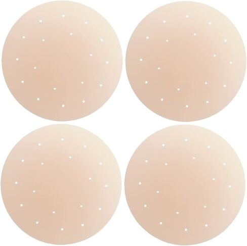 4pcs Breathable Silicone Nipple Covers Breast Petals Nipple Pasty Pasties Breast Pads Boob Sticky Invisible Bra Ultra Thin Reusable Adhesive Washable for Women Crème in Saudi Arabia