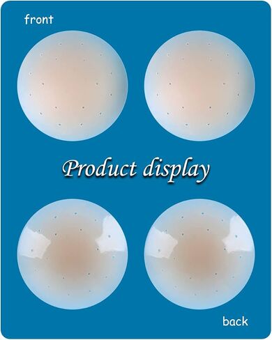 4pcs Breathable Silicone Nipple Covers Breast Petals Nipple Pasty Pasties Breast Pads Boob Sticky Invisible Bra Ultra Thin Reusable Adhesive Washable for Women Crème in Saudi Arabia
