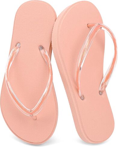 INMINPIN Kids Girls Cute Jelly Sandals Yoga Foam Flip Flops Non Slip Water Pool Thong Flat Sandals Summer Little/Big Kid Beach Essentials 2026 in Saudi Arabia