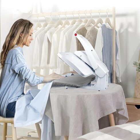 1600W Smart Steam Press Machine with LED Touch Screen and Voice Prompt, 26" Large Digital Steam Press for Clothes, Steam Iron Press with Powerful Steam Burst, Multiple Fabric Settings in Saudi Arabia