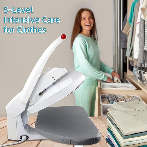 1600W Smart Steam Press Machine with LED Touch Screen and Voice Prompt, 26" Large Digital Steam Press for Clothes, Steam Iron Press with Powerful Steam Burst, Multiple Fabric Settings in Saudi Arabia