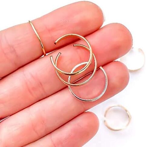 Gold Toe Ring, 14K Gold Filled, 12ga, Adjustable, Waterproof, Toe Rings for Women, Gold Toe Rings for Women, Gold Toe Ring Size 4, Gold Toe Ring Adjustable, Toe Rings Gold, Toe Ring for Men, Toe Rings in Saudi Arabia