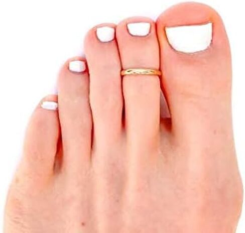 Gold Toe Ring, 14K Gold Filled, 12ga, Adjustable, Waterproof, Toe Rings for Women, Gold Toe Rings for Women, Gold Toe Ring Size 4, Gold Toe Ring Adjustable, Toe Rings Gold, Toe Ring for Men, Toe Rings in Saudi Arabia