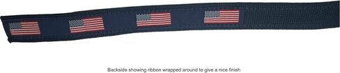 AQUALARM American Flag D-Ring on Navy Webbing, Silver or Brass D-Ring in Saudi Arabia