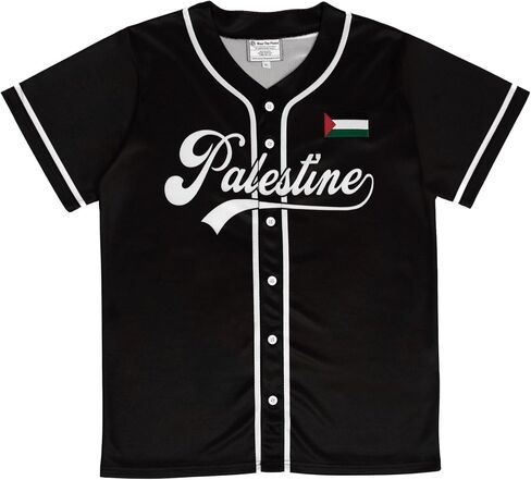 Wear The Peace Clothing Palestine Baseball Away Jersey in Saudi Arabia