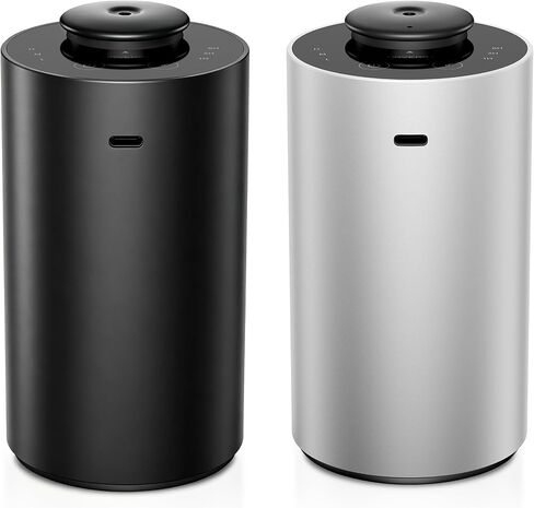 Airversa Waterless Essential Oil Diffuser for Home Aromatherapy Scent Diffusers with 3 Countdown Timer Settings or Timer-Off, 3 Mist Levels for Car Room Studio Office, ANX Premium Metal Black in Saudi Arabia