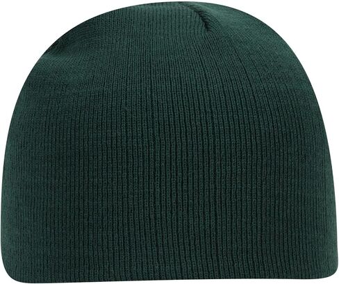 1 Pack Unisex 8 Inch Classic Knit Beanie Hat Stretch Fit Solid Color - Dk Green in Saudi Arabia