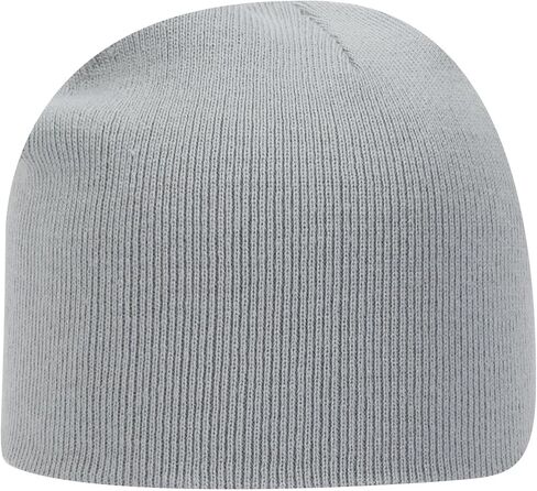 1 Pack Unisex 8 Inch Classic Knit Beanie Hat Stretch Fit Solid Color - Gray in Saudi Arabia