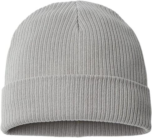 1 Pack Sustainable Cotton Cuffed Knit Beanie Hat Unisex 11 Inch - Light Gray in Kuwait