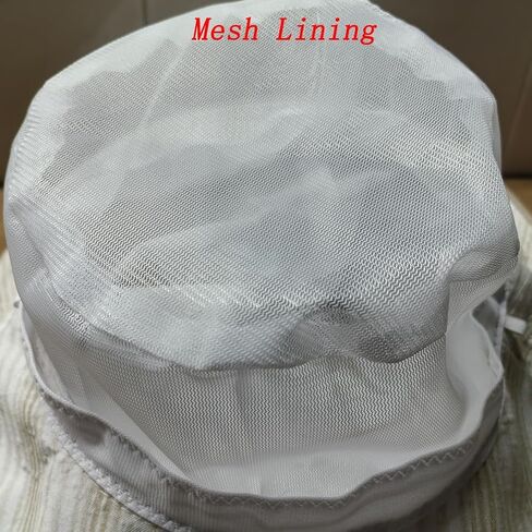 Stylish Ruched Striped Lined Bucket Hats Vintage Summer Sun Hat Chin Strap Women in Saudi Arabia