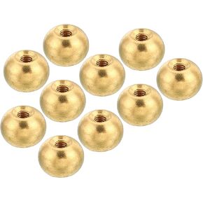 PATIKIL M4x0.7 Thread Cap Nuts Knob, 10 Pack Brass Ball Lamp Decoration Screw Caps Nut for Furniture Lighting in Kuwait