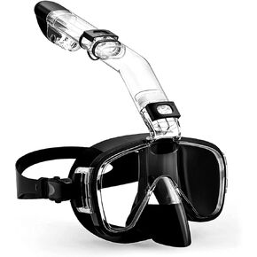 LIANQIAN Diving Scuba Package Set, Anti-Fog Tempered Glass Scuba Diving Goggles,Professional Snorkeling Gear for Adults in Kuwait