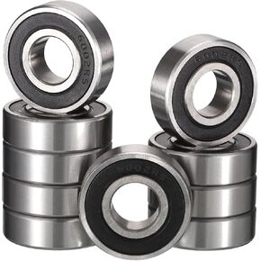 HiPicco 6000-2RS محامل كروية ذات أخدود عميق، ID 10 مم × OD 26 مم × عرض 8 مم محامل كروية مزدوجة محكمة الغلق من المطاط الكروم الصلب Z2 رافعة مسبقًا 10 قطع in Kuwait