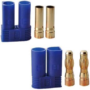 10 Pairs Amass EC5 Banana Plug Connectors Female Male 5.0mm Gold Bullet Connector for RC ESC LIPO Battery Device Electric Motor