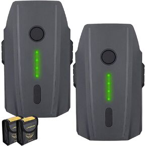 Powerextra Mavic Pro Battery, 2-Pack 11.4V 3830 mAh LiPo Intelligent Flight Battery + Battery Safe Bag Replacement for Mavic Pro & Platinum & Alpine White Drone (Not Fit for Mavic 2)