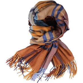 TZ Promise Women Tartan Plaid Scarf Warm Soft Cashmere Feel Giant Winter Shawl Wrap