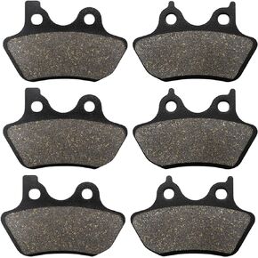 ZICOO Front & Rear Brake Pads for Harley Davidson FLHTCU-I Electra Glide Ultra Classic FLHRCi Road King Classic FXDLi Dyna Low Rider Fatboy Heritage Softail Road Glide Wide Glide
