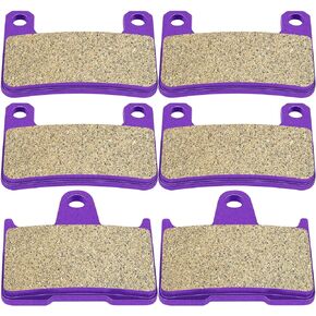 SCITOO Carbon Fiber Brake Pads Fit for 04 05 06 for Suzuki GSXR1000, 04 05 for Suzuki GSXR600, 04 05 for Suzuki GSXR750