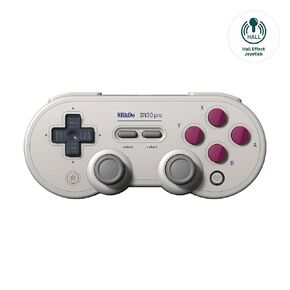 AKNES 8Bitdo SN30 Pro Bluetooth Controller, Hall Effect Joystick Update, Gaming Controller Compatible with Apple, Switch, Windows, Steam Deck, Android and Raspberry Pi - Crystal Purple