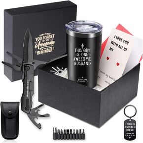 Gifts for Men-Birthday Gifts for Men Fathers Day Box Gifts for Dad Unique Best Gifts for Men Who Have Everything Anniversary Baskets Gifts for Him Funny Guy Valentines Gifts for Boyfriend,Husband