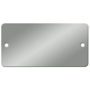 Aluminum Tags 3 inch x 1-1/2 inch Rounded Corner - Pack of 25