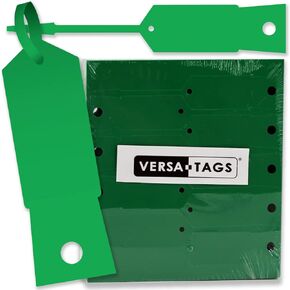 Green Self-Locking Arrow Key Tags (1,000 per Pack) Size 4 1/2" X 3/4" (Green)