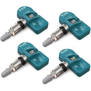 MORESENSOR Signature Series 433MHz TPMS Tire Pressure Sensor 4-Pack | Preprogrammed for Select 80+ American Brand Models | Replacement for 13598773 | Clamp-in | NX-S057-4