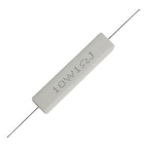 GuuYebe 1 ohm 10 watt Resistor, 10W Ceramic Cement Resistor 1 Ω ohm 1R 10PCS