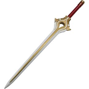 damdos Halloween Prop 40" Cosplay Weapon Fire Sword Farsion Holy Sword,Weapon PU Foam Xmas Birthdays Gifts (Flame Sword)
